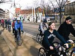 Cyklistický pruh v ulici Na Slupi (Oživení)