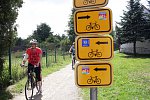 Značení cyklotras v České Kanadě je opravdu dostatečné. (Jiří Juřík)