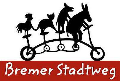 Logo městských cyklostezek vychází z pohádky bratří Grimmů. U nás je příběh známý pod názvem Zvířátka a Petrovští.