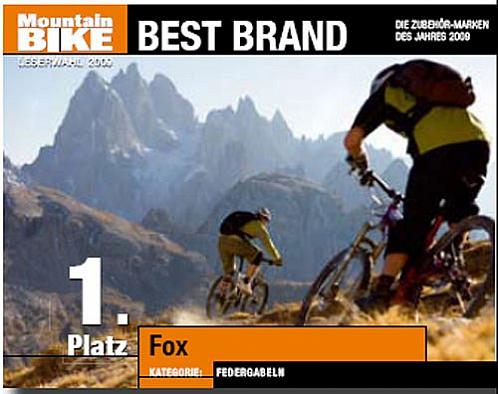FOX Racing Shox zaznamenala úspěch v předvánoční čtenářské anketě prestižního německého časopisu Mountain Bike Magazin.