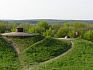 Střílny na „střeše“ pevnosti Douaumont