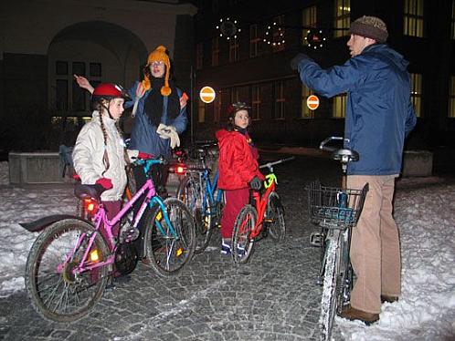 16. února vyjeli cyklisté do ulic Náchoda už podruhé