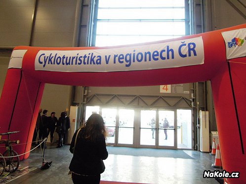 Vstup do expozice o cykloturistice