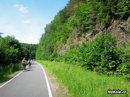 Drážní cyklostezka mezi obcemi Hoštejn a Nemile
