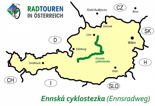 Ennská cyklostezka – zlatý řez uprostřed Rakouska