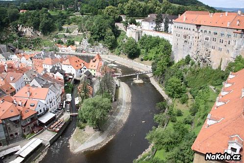 Český Krumlov z nadhledu