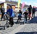 Město na kole rozložilo svojí malou cyklistickou vesničku na páteřní stezce na vltavském nábřeží.