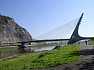 Ústí nad Labem – cyklostezka vede pod Mariánským mostem.