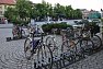 Masarykovo náměstí v Uherském Hradišti nabízí především parkování pro kola.
