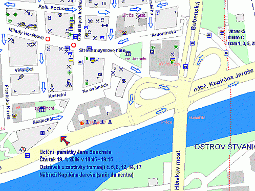 Mapa setkání