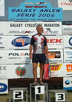 František Šesták jako host na závodech Galaxy série MTB