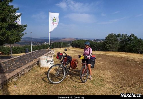 Nad městem Zlatibor, které bylo startovním místem našeho putování