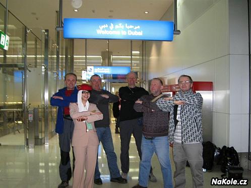 na letišti v Dubaji