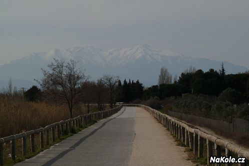 Jedna ze stezek po "kolejích" směr Pyreneje