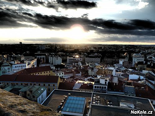 Olomouc - západ slunce ze Sv. Mořice